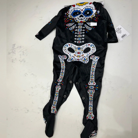 Colorful Skeleton Jumpsuit Costume - Picture 5 of 5
